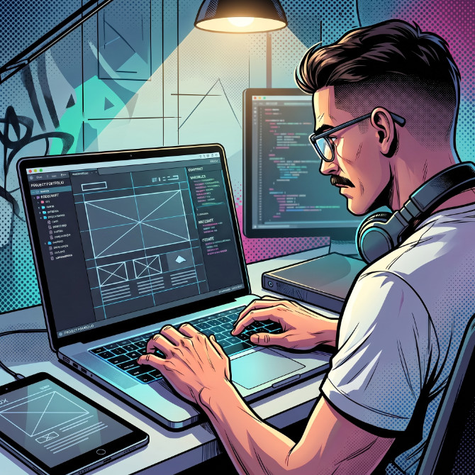 UX UI Designer bei der Konzeption einer Kundenidee